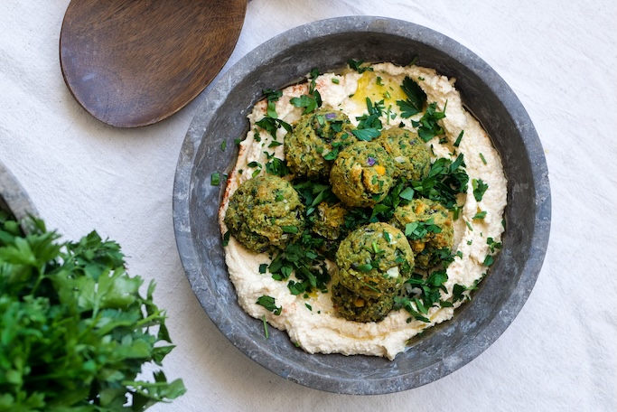 Rýchly falafel s hummusom