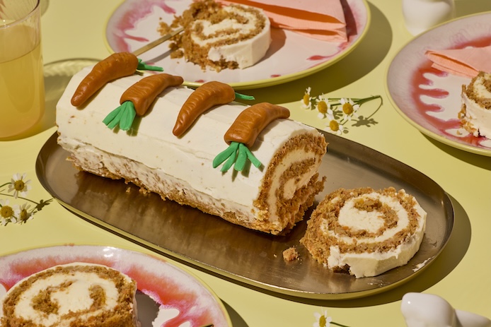 Bezlepková mrkvová roláda