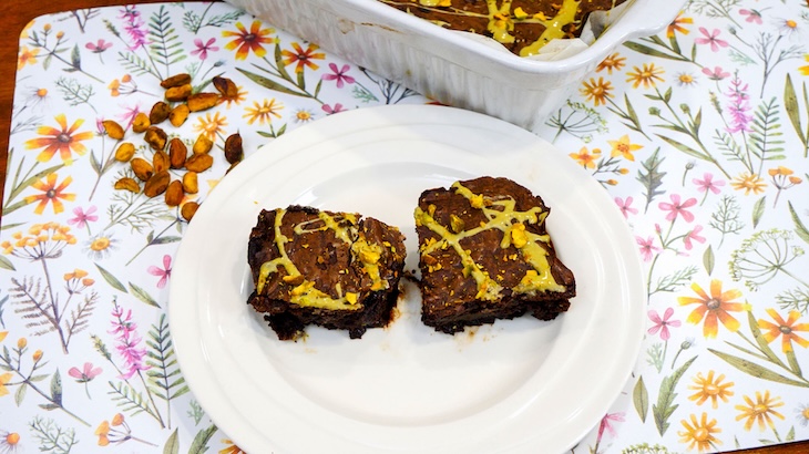 Pistáciové brownies