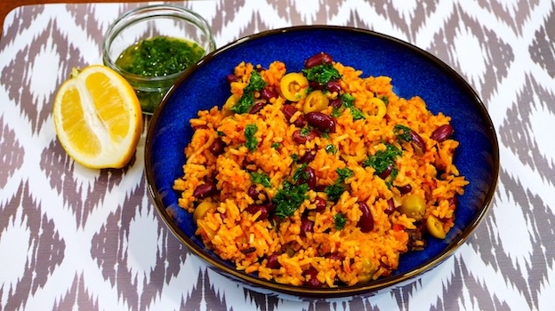 Španielske rizoto s fazuľou