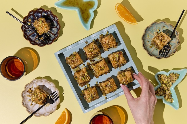 Orechová baklava z lístkového cesta