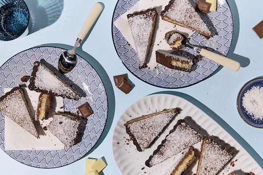 Kokosovo – čokoládový tart