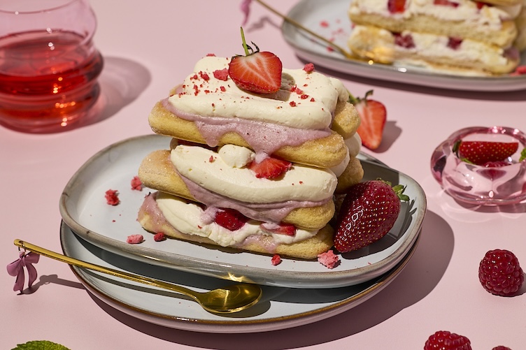 Ovocné tiramisu rezy