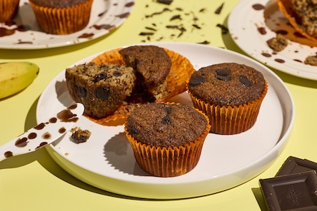 Banana bread muffiny s kukuričnou múkou