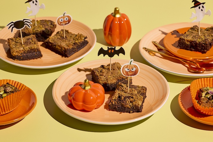 Bezlepkové pistáciové brownies