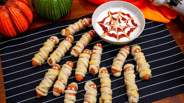 Halloweenske múmie z párkov
